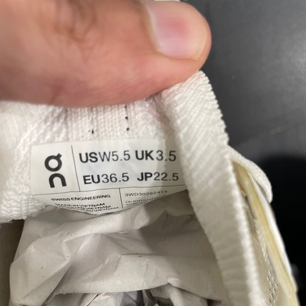 On Running Women's White and Black Cloudventure Athletic Shoes - Picture 10 of 12